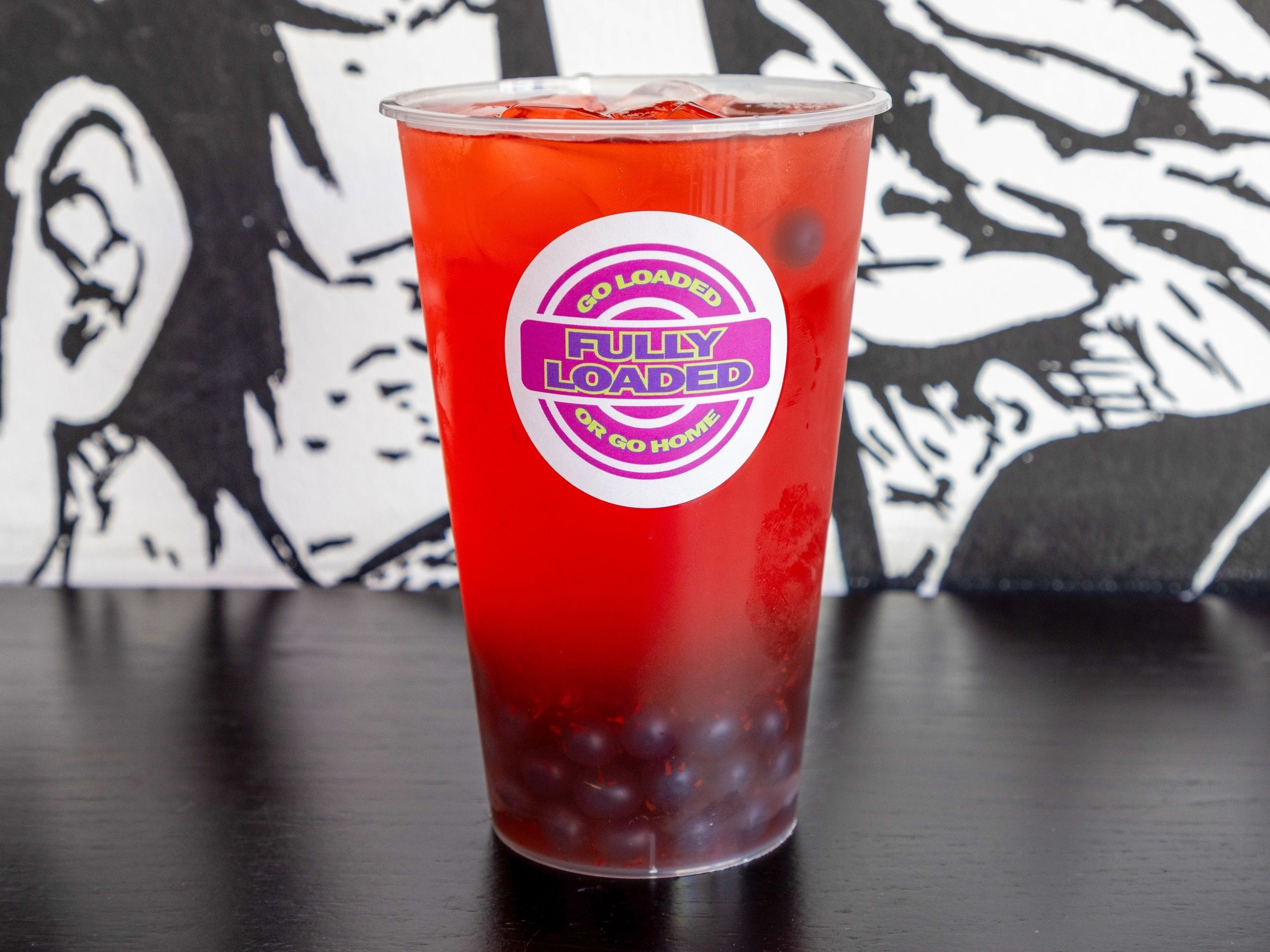 Bubble Tea Aardbei Blueberry
